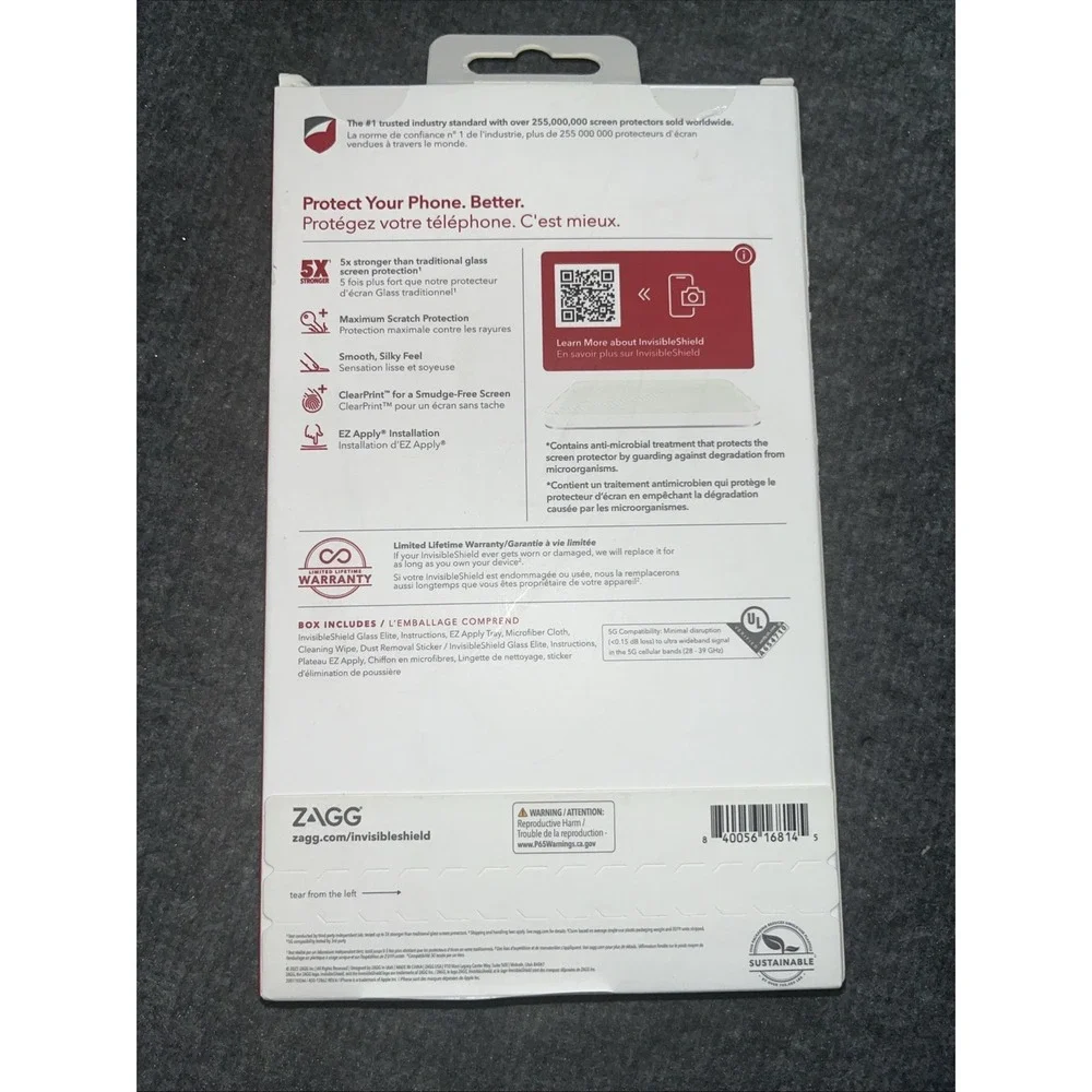 ZAGG iPhone 14 Plus InvisibleShield Glass‎ Elite Screen Protector